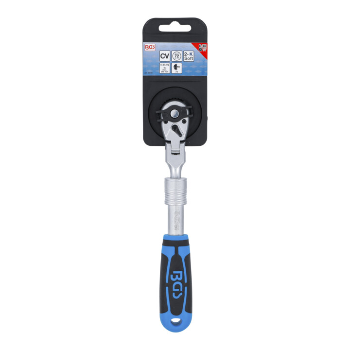 Cliquet réversible extensible inclinable BGS, 6,3 mm (1/4"), 210 - 250 mm