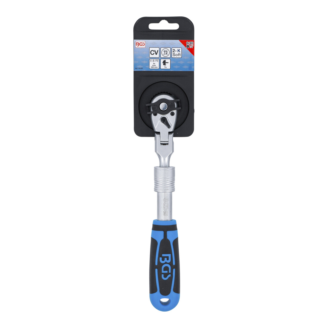 Cliquet réversible extensible inclinable BGS, 6,3 mm (1/4"), 210 - 250 mm