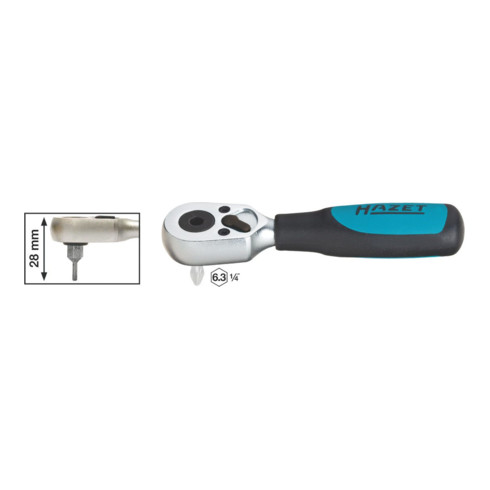 Cliquet réversible pour embouts-tournevis HAZET