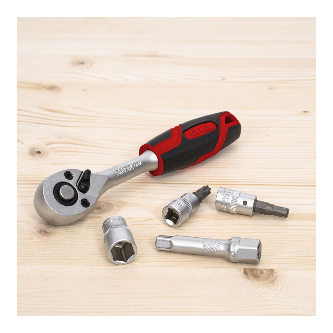 Cliquet réversible STIER 1/4" avec déverrouillage rapide