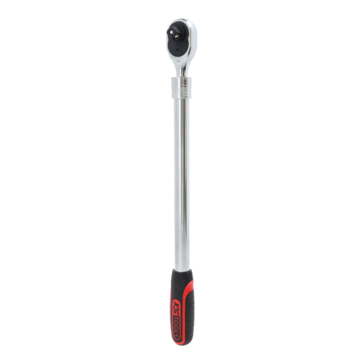 Cliquet réversible télescopique 1/2" KS Tools extra long, 72 dents