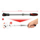 Cliquet télescopique réversible articulé KS Tools SlimPOWER 1/2", 72 dents