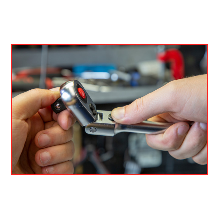 Cliquet télescopique réversible articulé KS Tools SlimPOWER 1/2", 72 dents