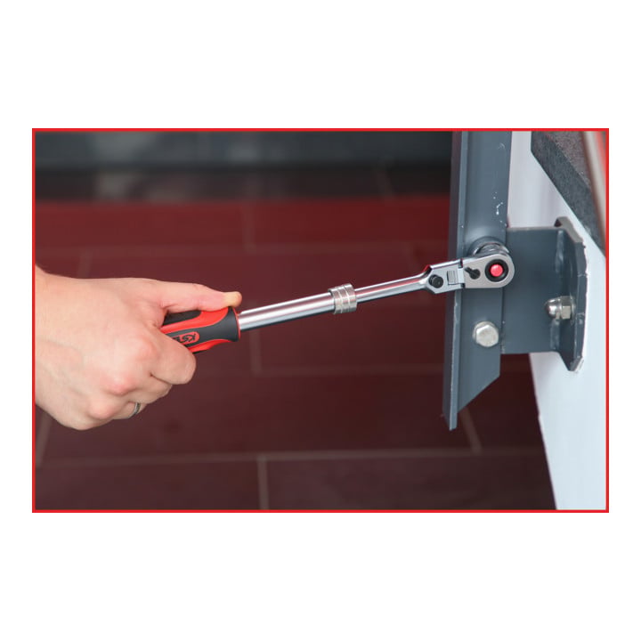 Cliquet télescopique réversible articulé KS Tools SlimPOWER 1/2", 72 dents