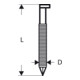 Clou à tête en D Bosch SN34DK 100R 3,1 mm 100 mm flan 100 mm-2
