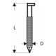 Clou à tête en D Bosch SN34DK 65R 2,8 mm 65 mm Rainure à blanc 65 mm-1