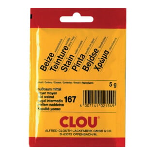 CLOU Beizen in Bt. (wasserl.) Nr. 167 nussbaum mittel
