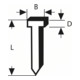 Clou d'agrafeuse Bosch type 47, 1,8 x 1,27 x 28 mm, paquet de 1000-3