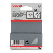 Clou d'agrafeuse Bosch type 47, 1,8 x 1,27 x 28 mm, paquet de 1000