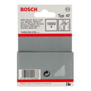 Clou d'agrafeuse Bosch type 47, 1,8 x 1,27 x 23 mm, paquet de 1000
