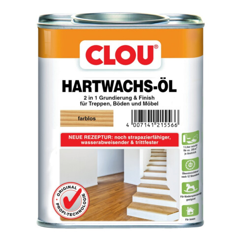 CLOU Hartwachs-Öl farblos 750ml