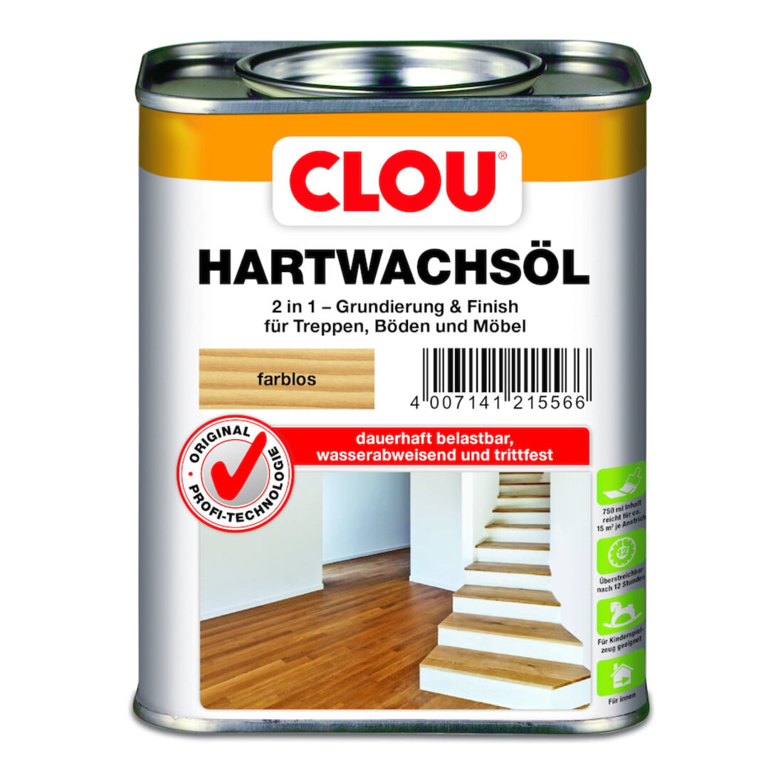 CLOU Hartwachs-Öl farblos 750ml