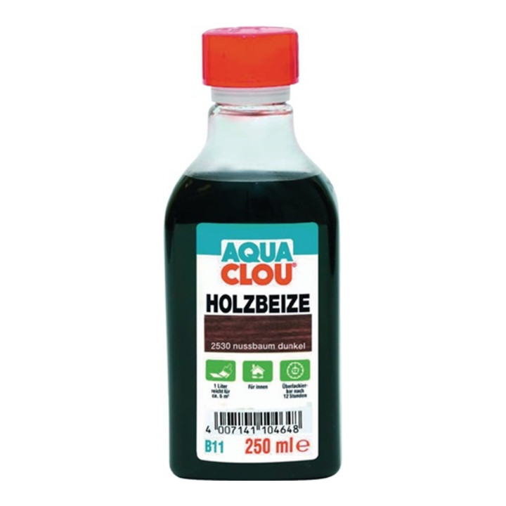 CLOU Holzbeize B11 2530 nussbaum dunkel flüssig 250 ml Flasche