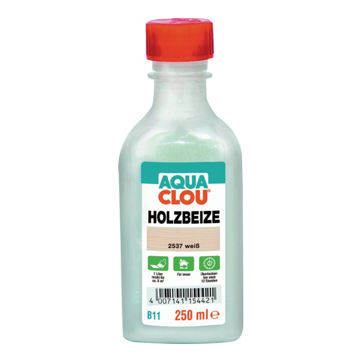 CLOU Holzbeize B11 2537 weiß flüssig 250 ml Flasche
