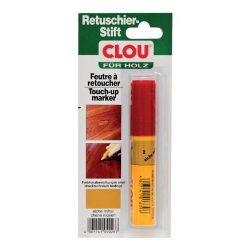 CLOU Retuschierstift Nr. 2 eiche mittel