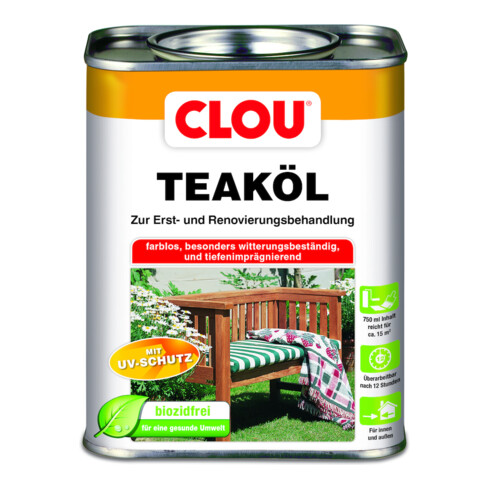 CLOU Teaköl farblos 750ml