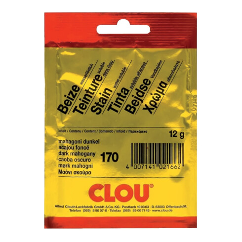 CLOU Teinture en bidon (à l'eau) n° 170 acajou foncé