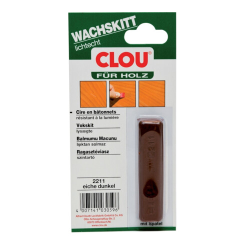 CLOU Wachskittstangen Farbe 2211 eiche dunkel 15g Bl.