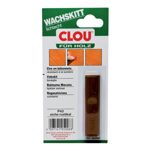 CLOU Wachskittstangen Farbe 585 P 43/eiche rust.15g Bl.