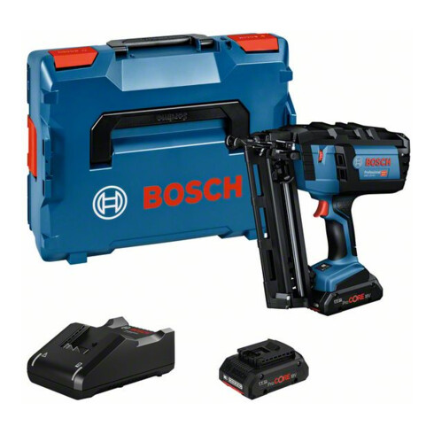 Cloueur sans fil GNH 18V-64 Bosch : 2x batterie ProCORE18V 4,0Ah, L-BOXX