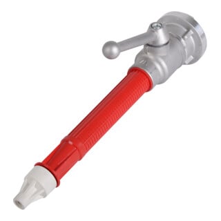 CM Lance multifonction avec raccord Al 52-C, PA/Al, rouge