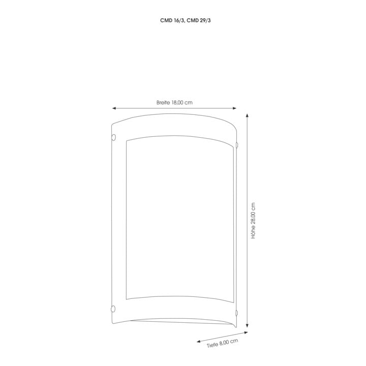 CMD Applique murale en acier inoxydable E27 29/3