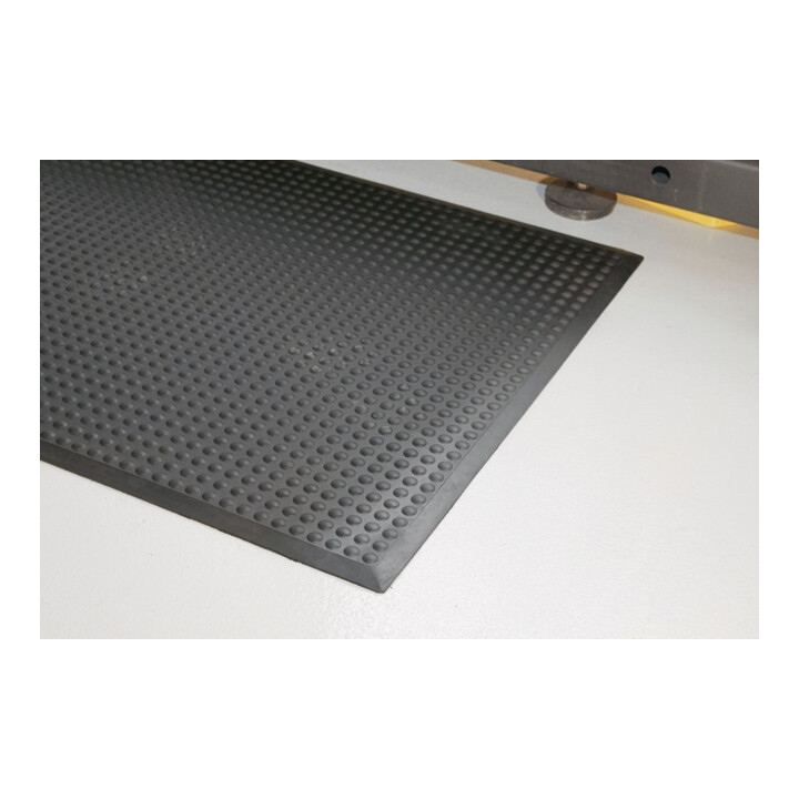 COBA Arbeitsplatzbodenbelag Fertigmatte L900xB600xS14mm schwarz Nitrilgummi