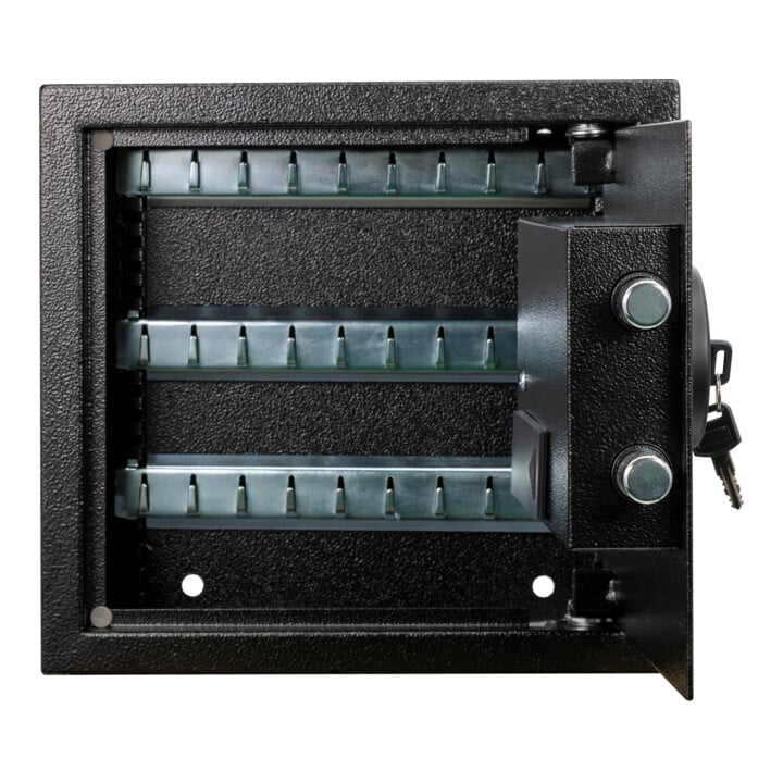 Coffre à clés STIER avec serrure électronique pour 30 clés, 280x300x100 mm