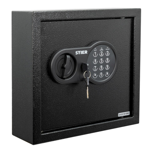 Coffre-fort à clés STIER avec serrure électronique pour 71 clés