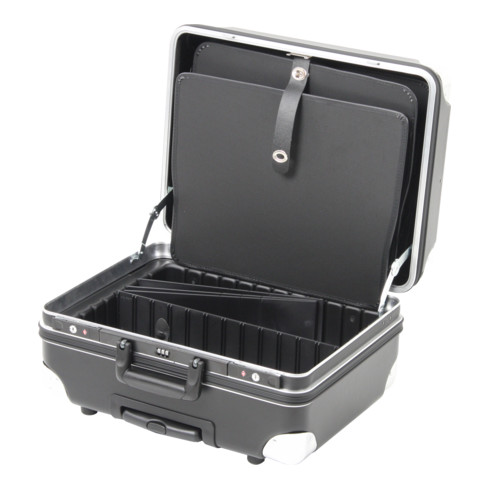 Coffre à outils Hepco & Becker Coffre à outils robuste XXL anti-rupture avec système de roulettes intégré + verrouillage TSA