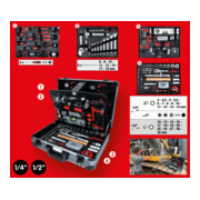 Coffre à outils KS Tools 1/4"+1/2" 127 pcs.-2