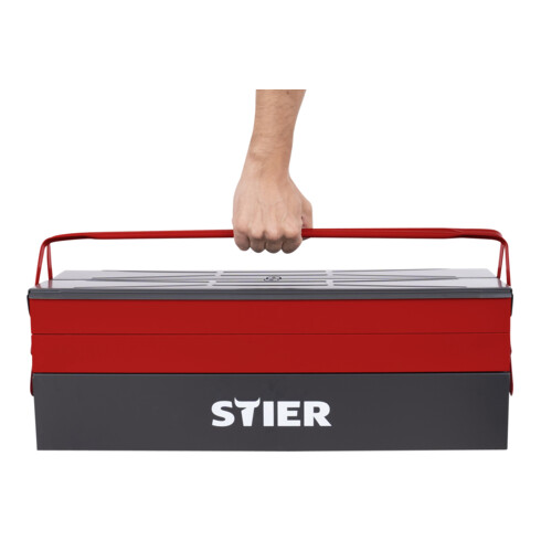 Coffre &agrave; outils vide STIER LxlxH 600x190x200 mm