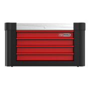 Coffre de servante d'atelier PERFORMANCEplus, 4 tiroirs, noir/rouge KS Tools-5