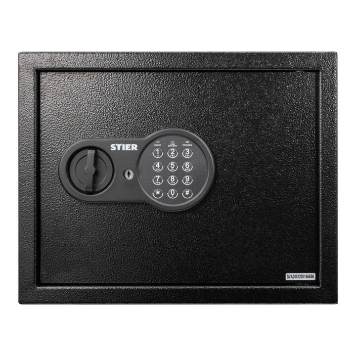 Coffre-fort pour documents STIER, dimensions extérieures 300x380x300 mm