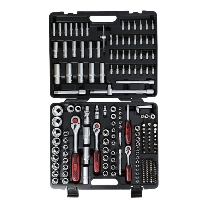 Coffret à douilles KS Tools 1/4", 3/8", 1/2",  195 pièces