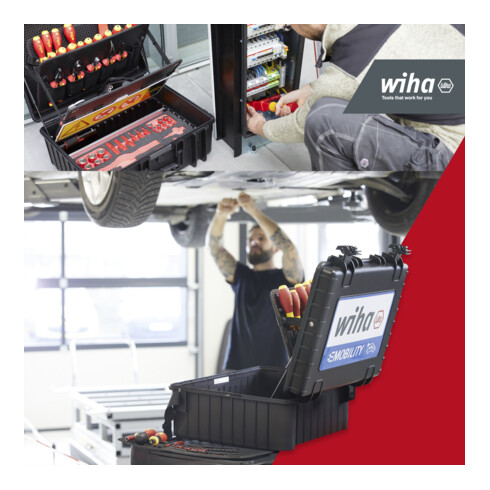 Coffret à outils Wiha XL eMobility pour véhicules hybrides et électriques, 70 pièces