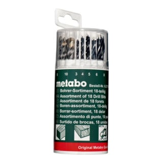 Coffret d'assortiment de forets Metabo 18 pcs