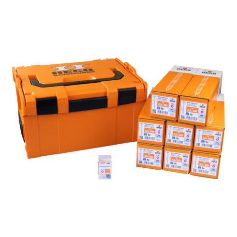 Coffret d'assortiment HECO "Tellerkopf 1", L-BOXX 238 vis incluses