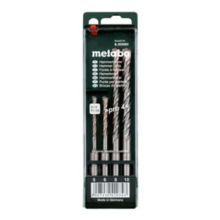 Coffret de 4 forets SDS-plus Pro 4 metabo