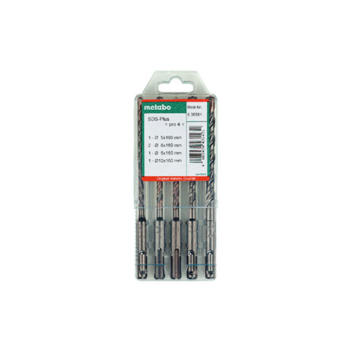 Coffret de 5 forets SDS-plus Metabo Pro 4