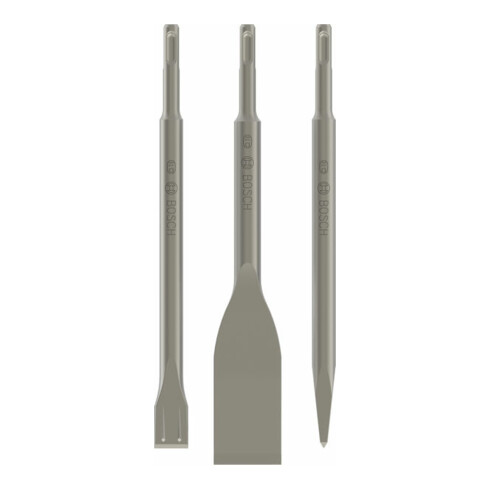 Coffret de burins SDS plus, 3 pièces 250; 250; 260 x 20; 40 mm
