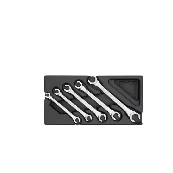 Coffret de clés à double panneton Gedore, ouvert, en module 1/3 ES