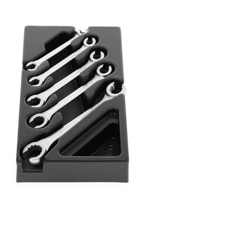 Coffret de clés à double panneton Gedore, ouvert, en module 1/3 ES