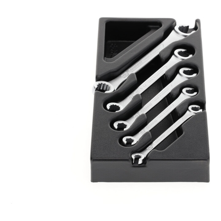 Coffret de clés à double panneton Gedore, ouvert, en module 1/3 ES