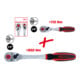 Coffret de cliquets réversibles Monster KS Tools 2 pcs 1/4"+1/2"