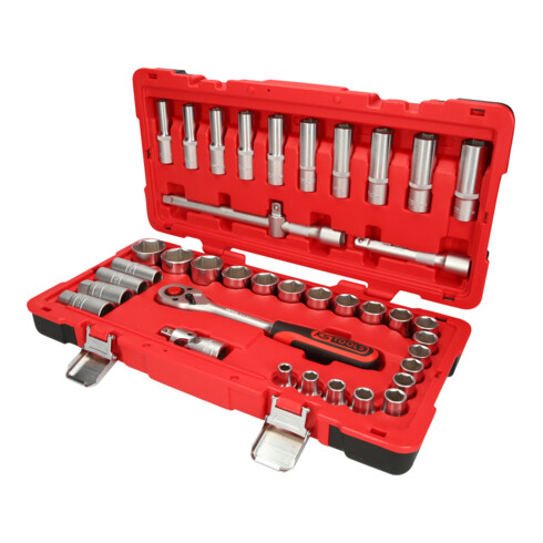 Coffret de douilles 1/2", 39 pcs KS Tools