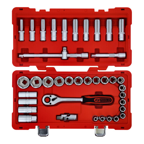 Coffret de douilles 1/2", 39 pcs KS Tools