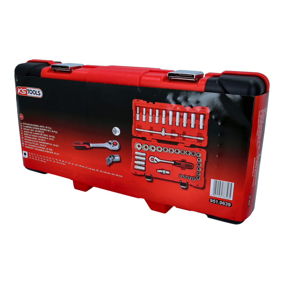 Coffret de douilles 1/2", 39 pcs KS Tools