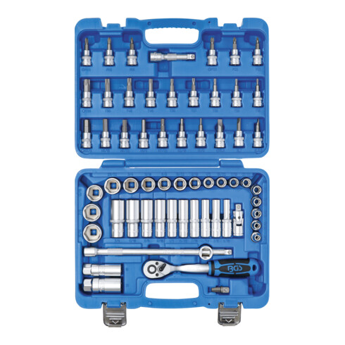 Coffret de douilles 10 mm (3/8") en pouces 61 pièces BGS
