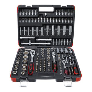 Coffret de douilles 6,3 mm (1/4") / 10 mm (3/8") / 12,5 mm (1/2") 172 pièces BGS Do it yourself